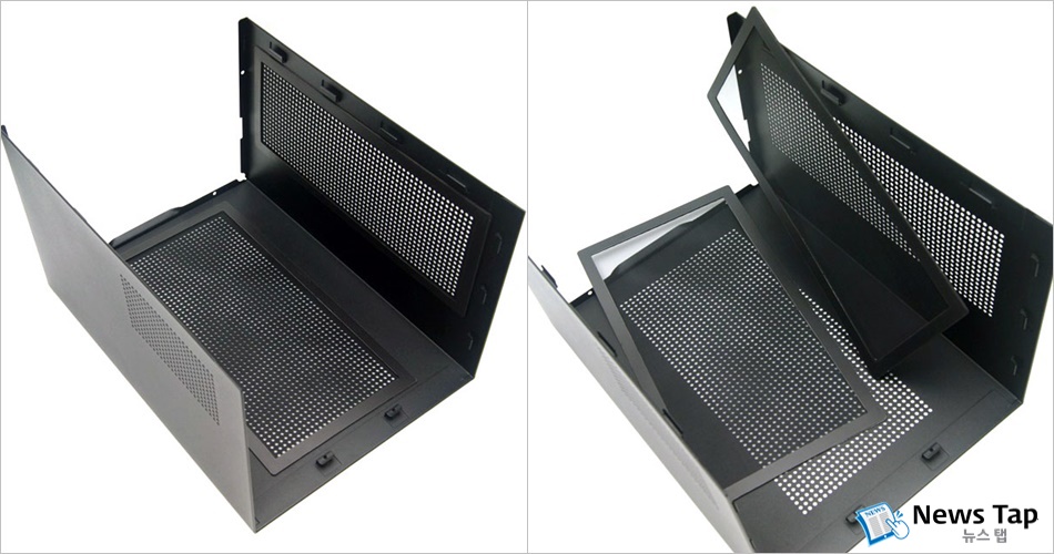 분리된 커버. 안쪽 필터는 분리가 가능하다.