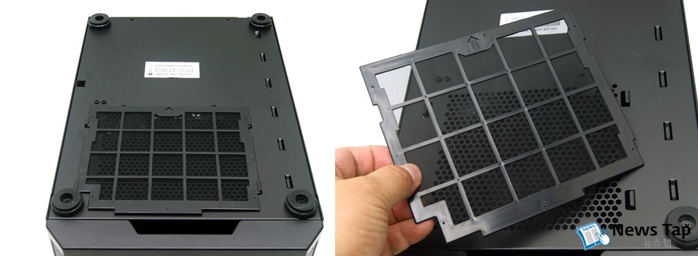 바닥면에 있는 필터도 분리가 가능하다.