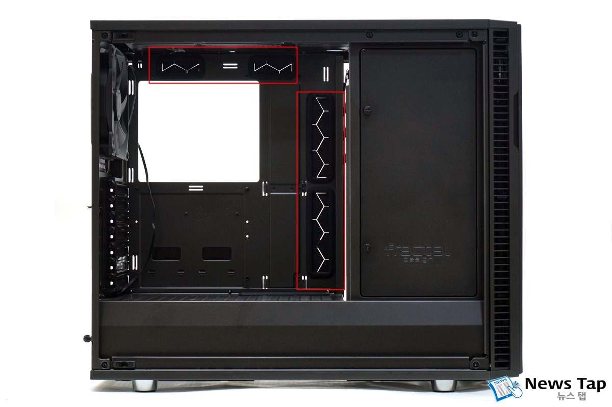 건메탈 컬러로 더욱 세련된 ‘Fractal Design Define R6 강화유리 Gunmetal’