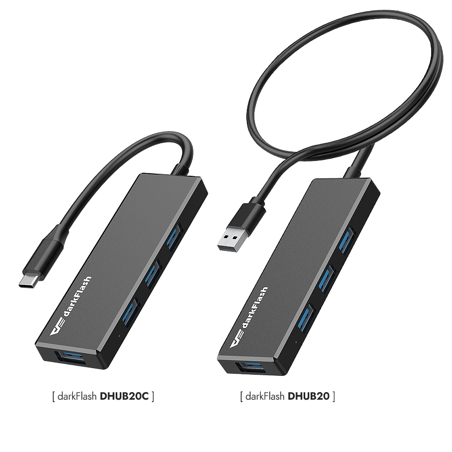 다크플래쉬, 기본에 충실한 4포트 USB 3.0 허브 DHUB20 시리즈 2종 출시