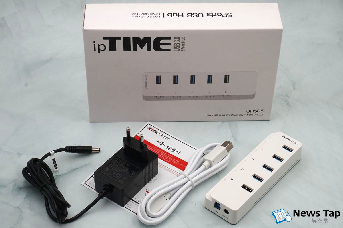 부족한 USB포트 해결사… 5포트 USB 3.0 허브 ‘ipTIME UH505’