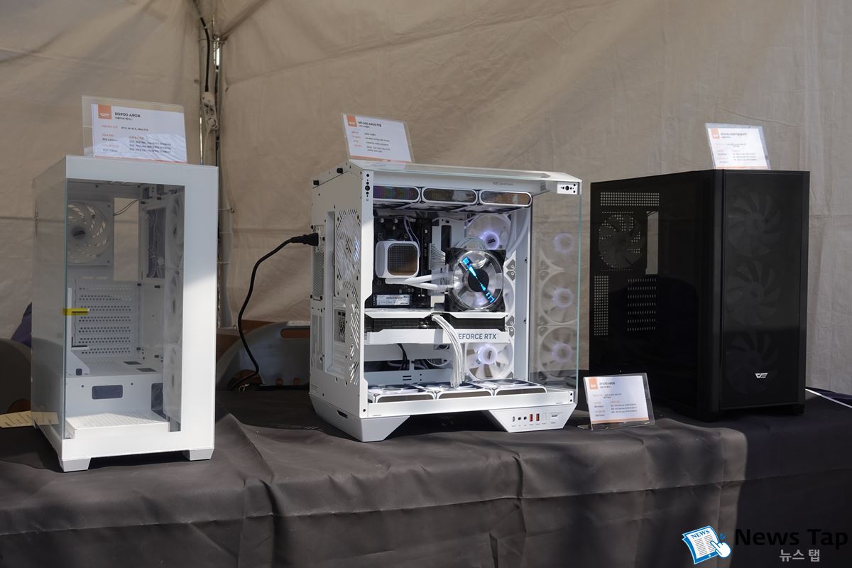 왼쪽부터) DS900 ARGB, DY470 ARGB, DF4100 MESH ARGB BTF