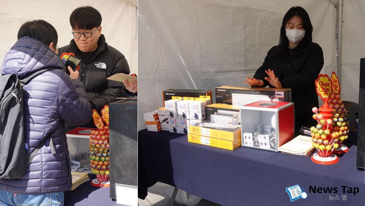 부스를 방문한 참가자들에게는 츄파춥스가 증정되는 등 다양한 경품이 걸린 이벤트가 진행되었다.