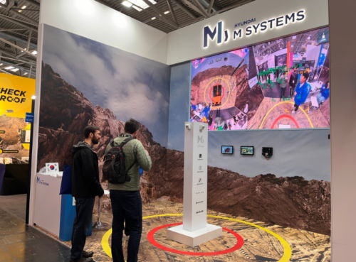 현대엠시스템즈의 바우마 2025 부스