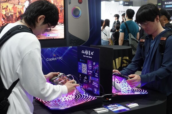 1 vs 1 스트리트 파이트 6 대전 게임을 통해 현장에서 다양한 MSI 굿즈를 제공했다.