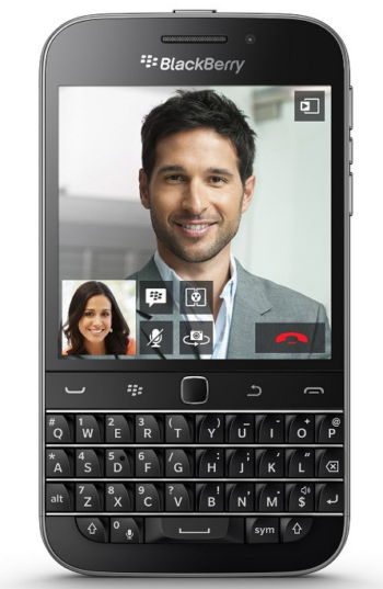 BlackBerry Classic이 중국 기업에 의해 개조되어 Zinwa Q25로 판매될 예정이다. 사진은 BlackBerry Classic (이미지 출처: BlackBerry)