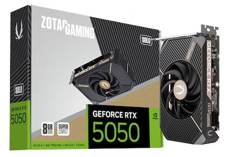 ZOTAC GAMING 지포스 RTX 5050 SOLO D6 8GB