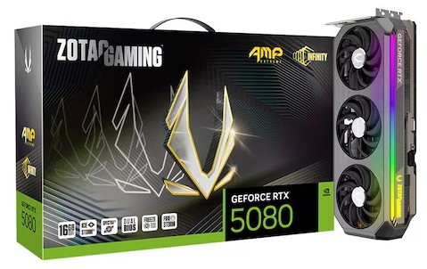 ZOTAC GAMING 지포스 RTX 5080 AMP EXTREME INFINITY D7 16GB