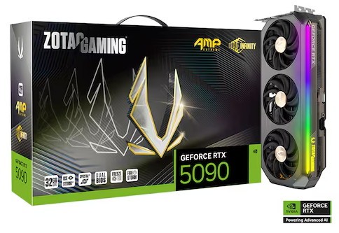 ZOTAC GAMING 지포스 RTX 5090 AMP EXTREME INFINITY D7 32GB