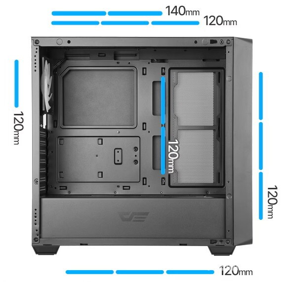 최대 12개의 팬을 장착할 수 있다. (이미지 출처 : 다크플래쉬)