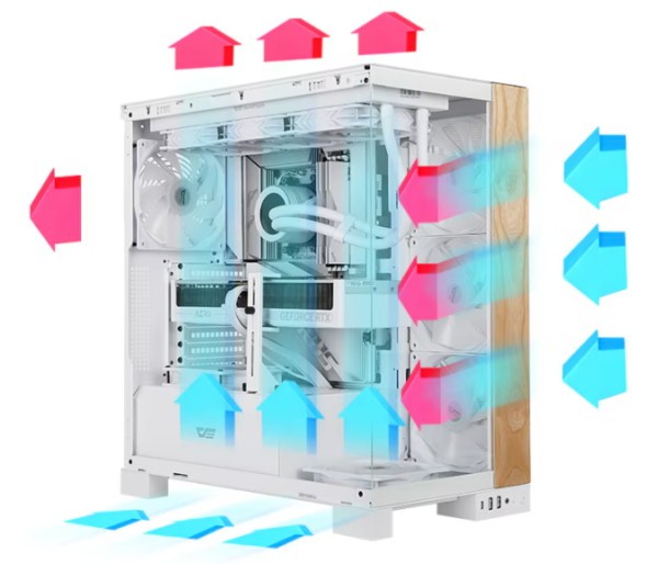 입체적인 통풍 구조를 가지고 있다. / 사진 : 다크플래쉬