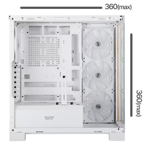 최대 360mm 길이의 라디에이터를 장착할 수 있다. / 사진 = 다크플래쉬