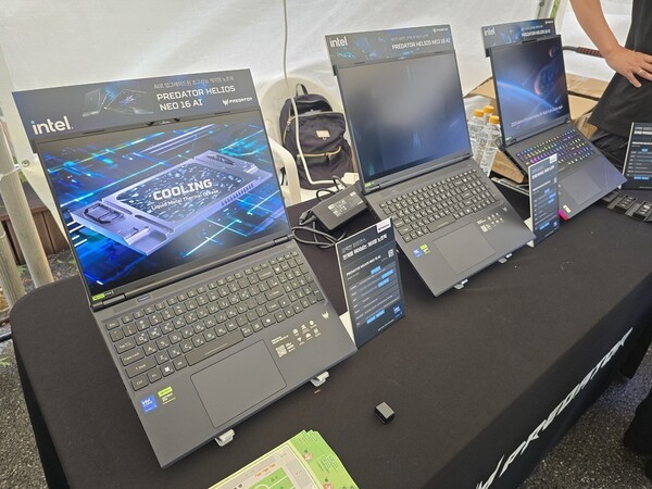 (왼쪽부터) 프레데터 헬리오스 네오 16 AI, 프레데터 헬리오스 네오 18 AI, 프레데터 헬리오스 18 AI