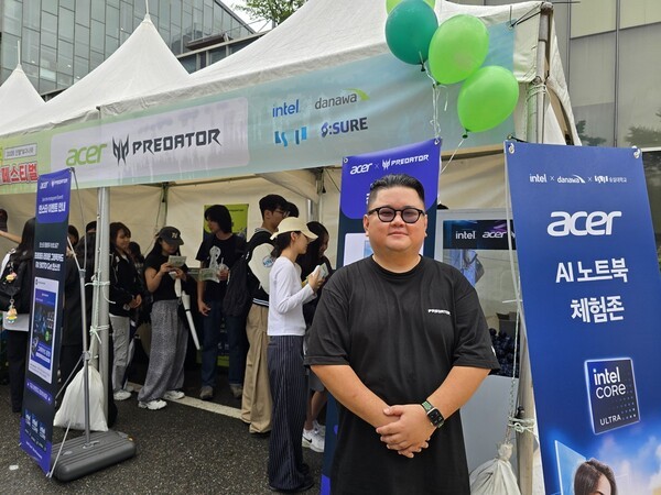 에이서 코리아 김홍철 부장이 에이서 노트북은 동급 대비 가격 경쟁력이 높고 품질도 우수해 대학생들에게 큰 호응을 얻고 있다고 전했다.