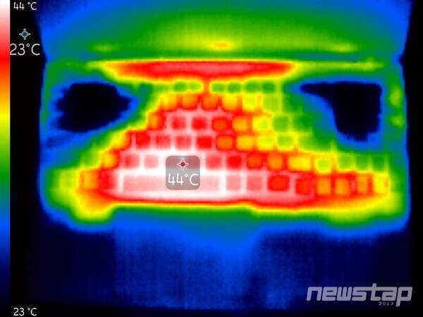 전면부 열화상 이미지