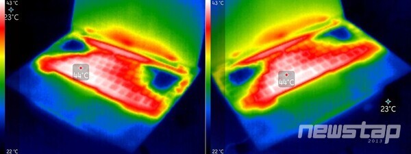 전면부 열화상 이미지