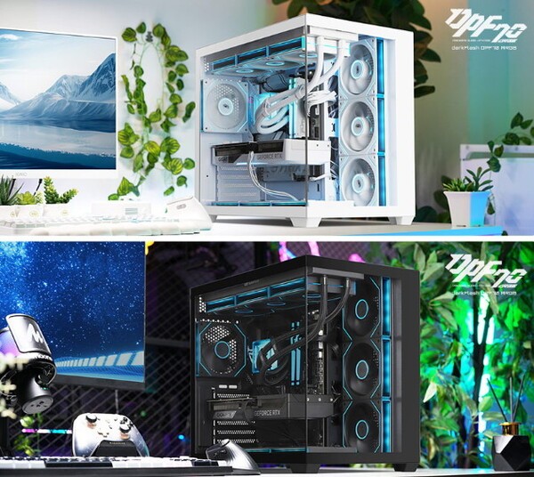 다크플래쉬 DPF70 ARGB는 블랙과 화이트 두 가지 색상으로 출시되어 사용자 취향뿐 아니라 설치 환경에 따라 보다 정교한 선택이 가능하다. (사진 = 다크플래쉬)