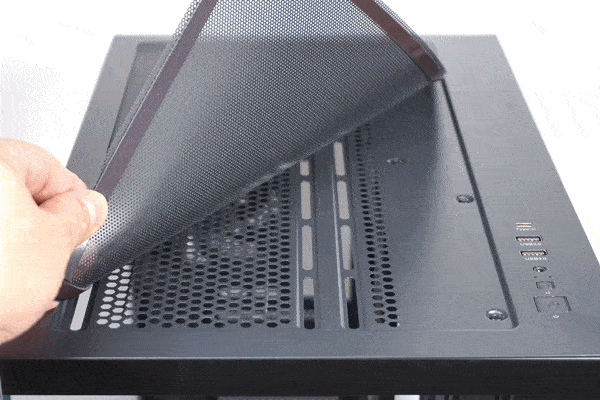 상단부 자석식 먼지 필터