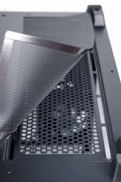 하단부 자석식 먼지 필터