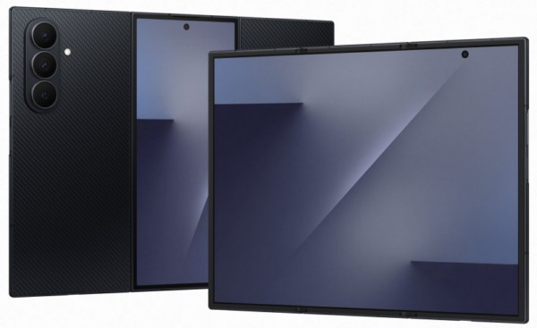 3단으로 접히는 트라이폴드 스마트폰의 외관